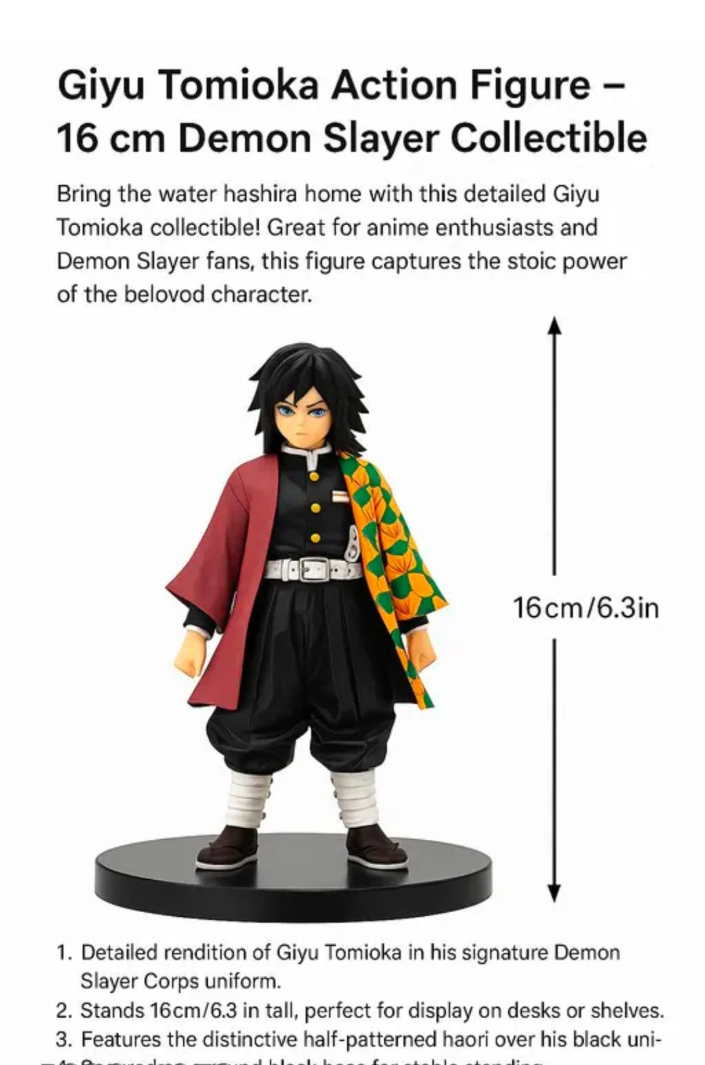 Hatake GIYU Action Figure Figure with Stand Manga Collectible Model